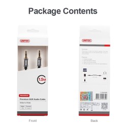 Buy Unitek Audio Cable - Y-C926ABK - 3.5mm to 3.5mm Audio Cable 1.0m in Cyprus, Nicosia, Limassol, Larnaka, Pafos