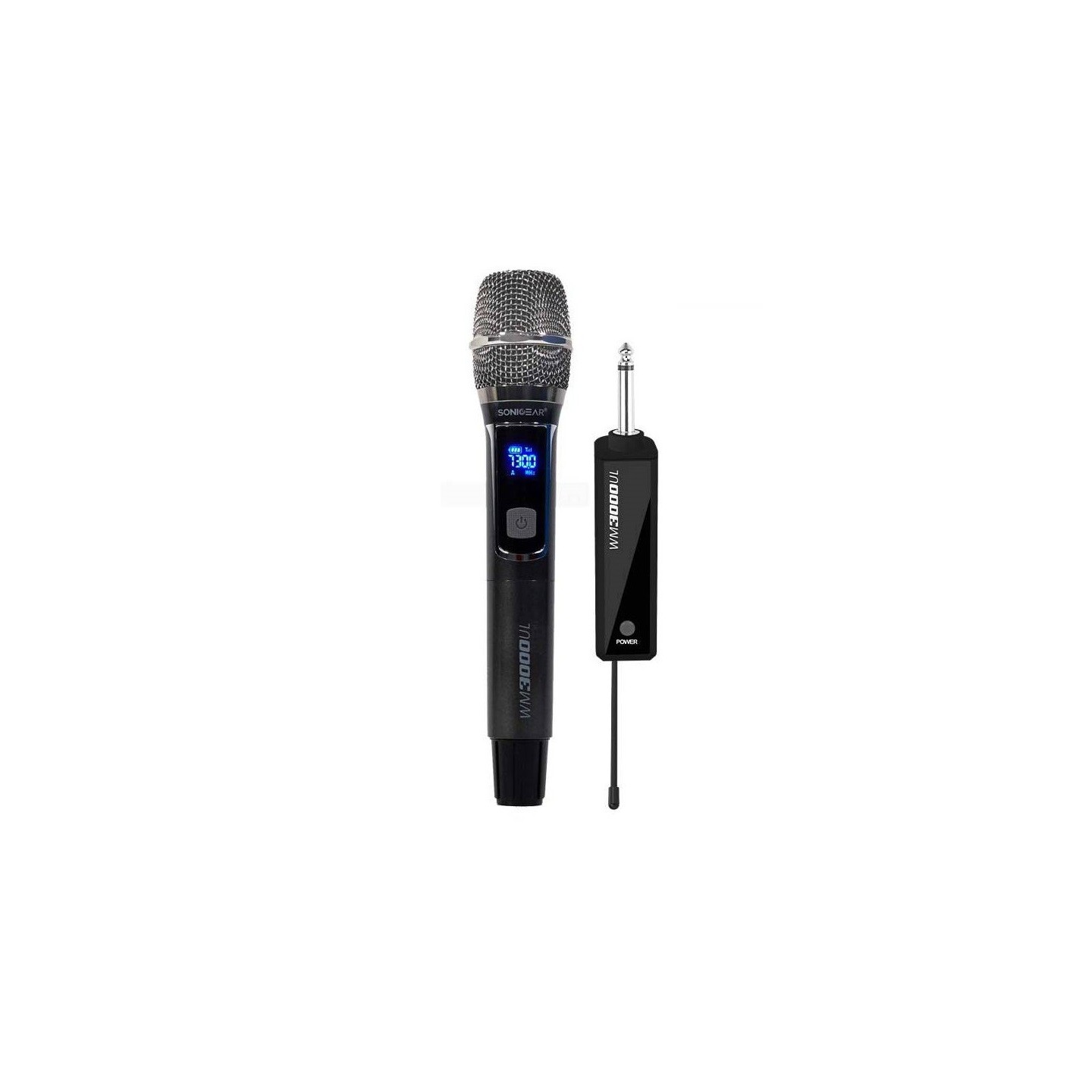 SonicGear Wireless Microphone - WM3000UL - 1xHandset Wireless UHF Microphone with Rechargeable Receiver