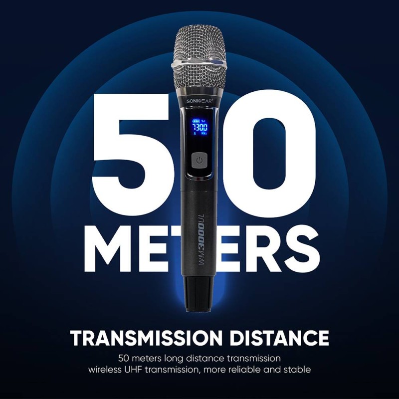 Buy SonicGear Wireless Microphone - WM3000UL - 1xHandset Wireless UHF Microphone... in Cyprus, Nicosia, Limassol, Larnaka, Pafos