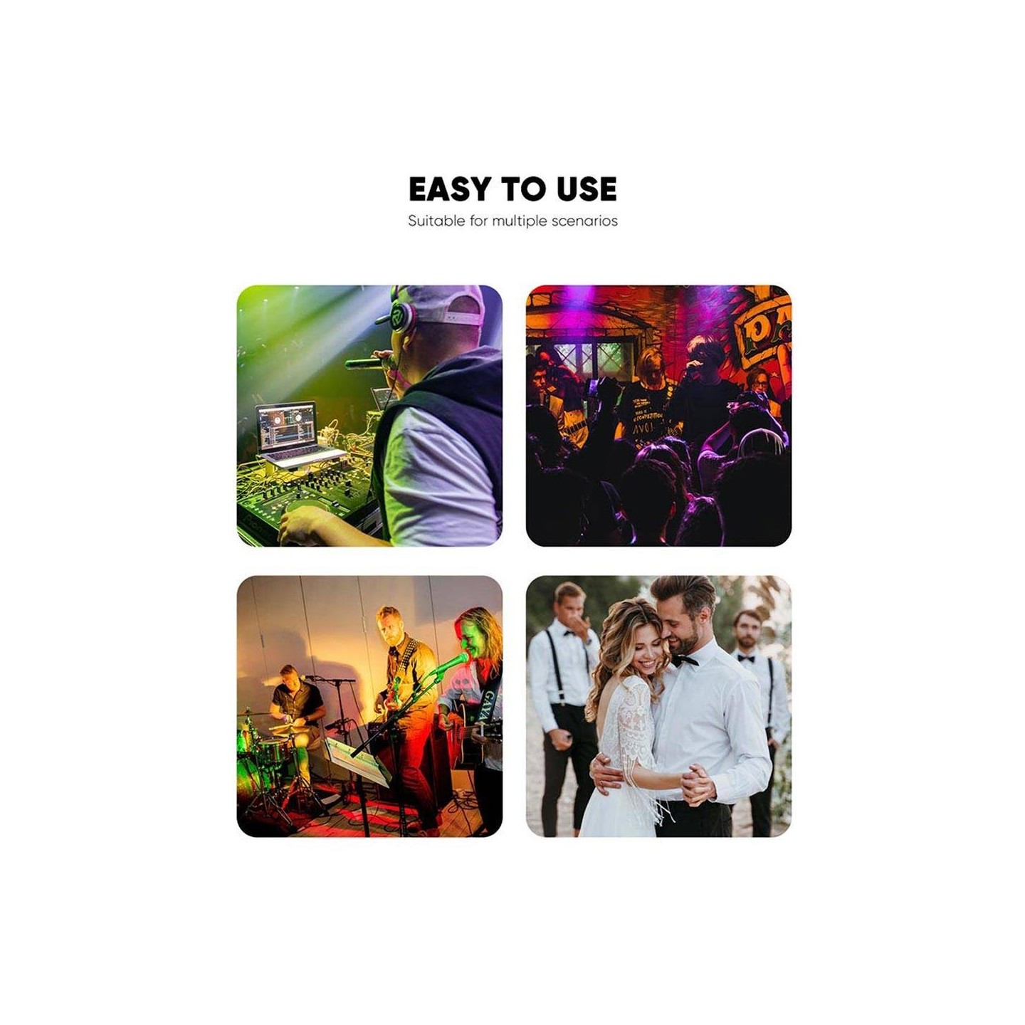 SonicGear Wireless Microphone - WM3000UL - 1xHandset Wireless UHF Microphone with Rechargeable Receiver