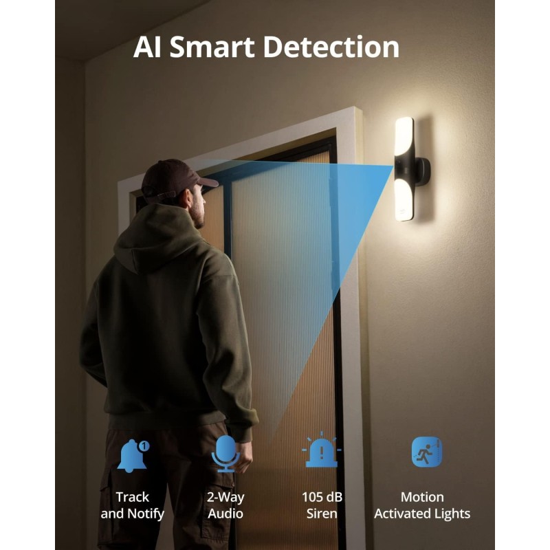 Buy Anker Eufy Security Camera Outdoor Wired Wall Light - S100 - Outdoor Wired W... in Cyprus, Nicosia, Limassol, Larnaka, Pafos