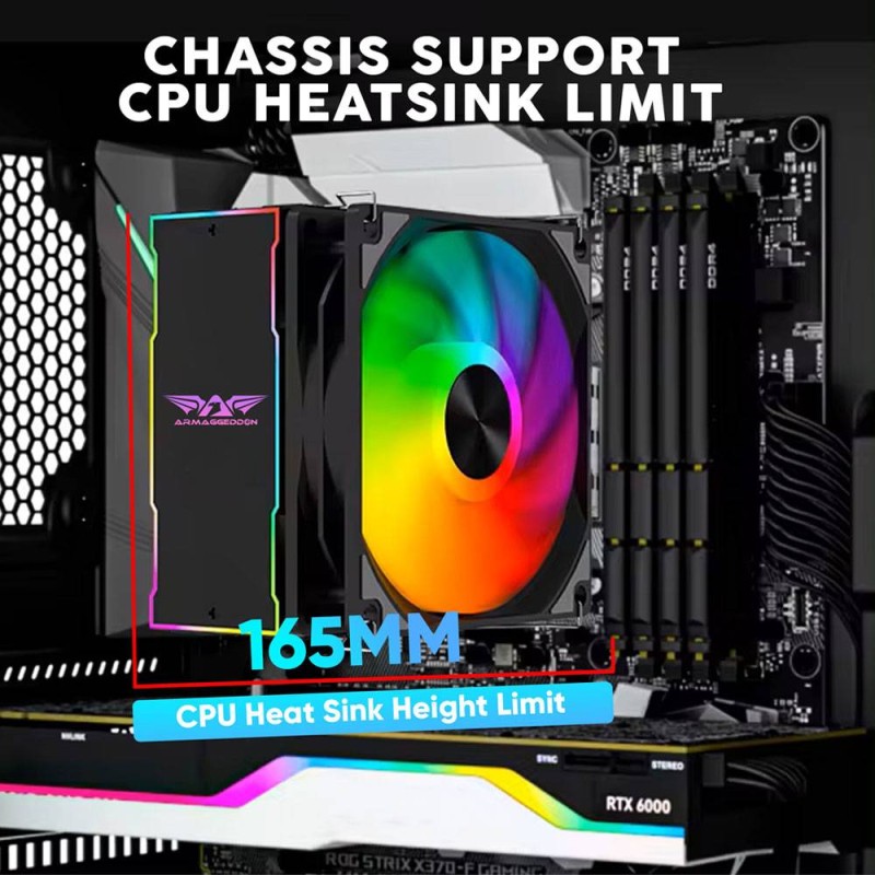 Buy Armaggeddon Gaming Case - TRITRON PRO 100 - ATX 4xARGB Black in Cyprus, Nicosia, Limassol, Larnaka, Pafos