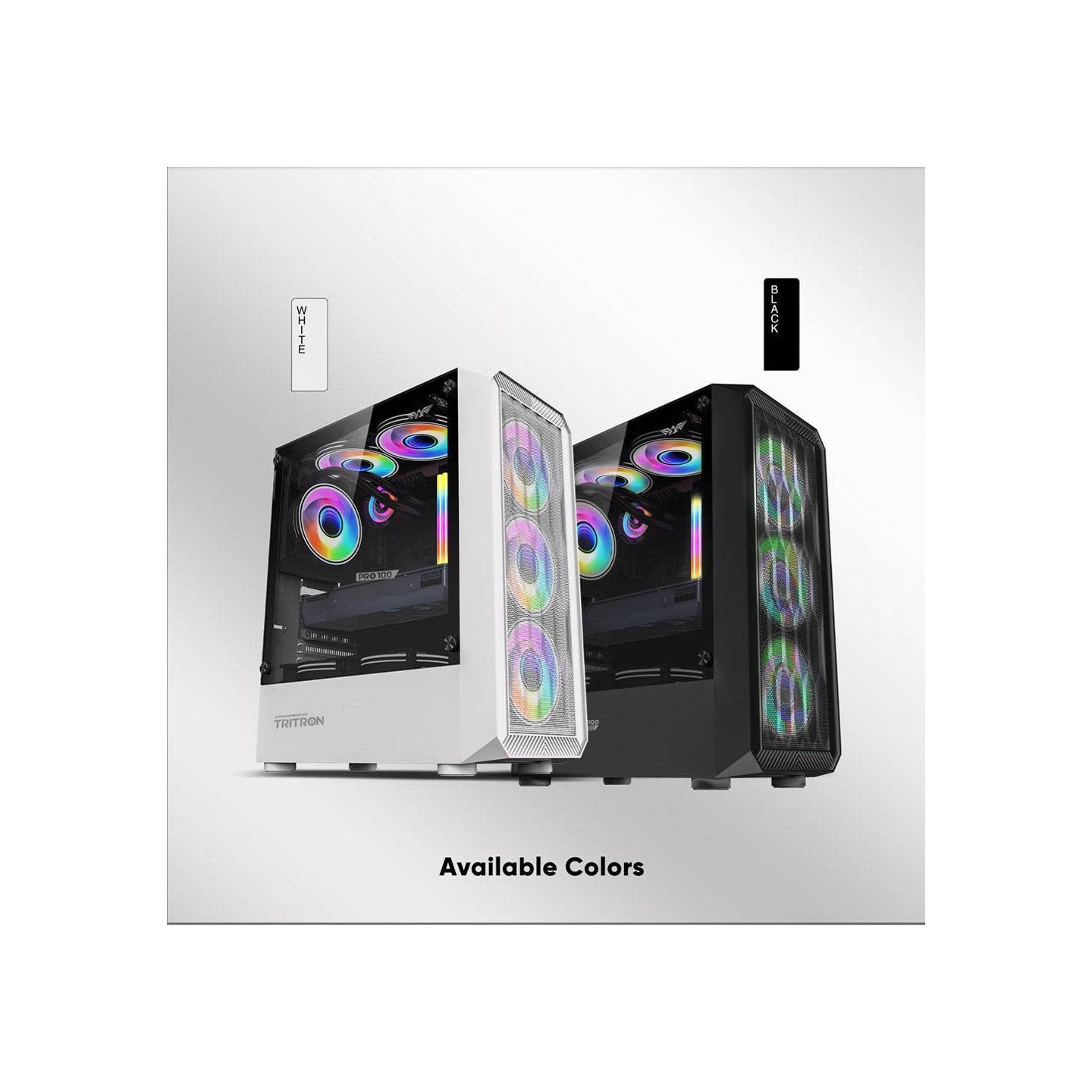 Armaggeddon Tritron Pro 100 ATX 4xARGB Black (Boxed) — Buy in Cyprus with Fast Delivery