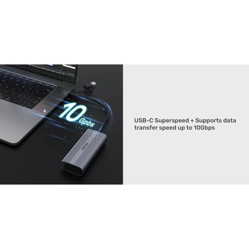 Buy Unitek SolidForce Reefer USB-C 3.2 M.2 NVMe Alum Enclosure - S1225A - USB-C ... in Cyprus, Nicosia, Limassol, Larnaka, Pafos