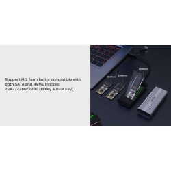 Buy Unitek SolidForce Reefer USB-C 3.2 M.2 NVMe Alum Enclosure - S1225A - USB-C ... in Cyprus, Nicosia, Limassol, Larnaka, Pafos