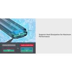 Buy Unitek SolidForce Reefer USB-C 3.2 M.2 NVMe Alum Enclosure - S1225A - USB-C ... in Cyprus, Nicosia, Limassol, Larnaka, Pafos