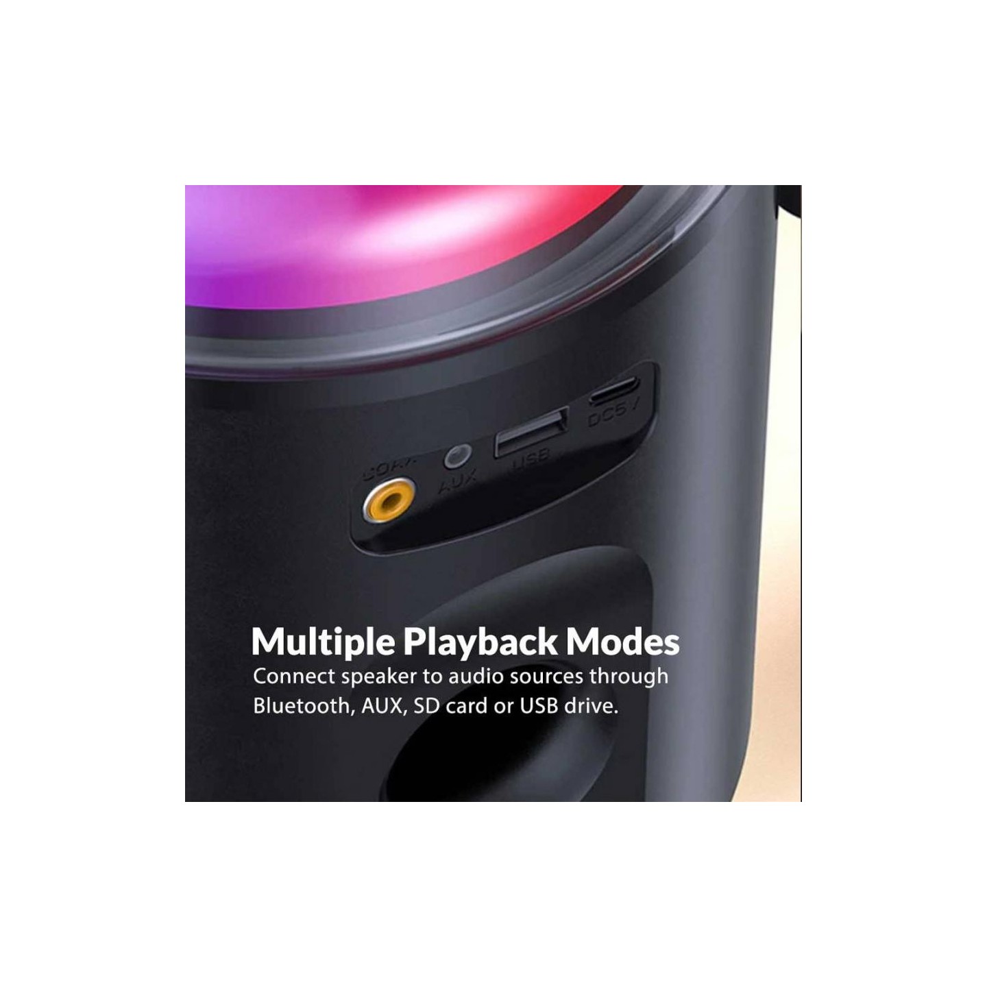 "SonicGear Portable Karaoke Kids Speaker BT Wireless Dual Mics iOX - K800 - Black" — Buy in Cyprus with Fast Delivery