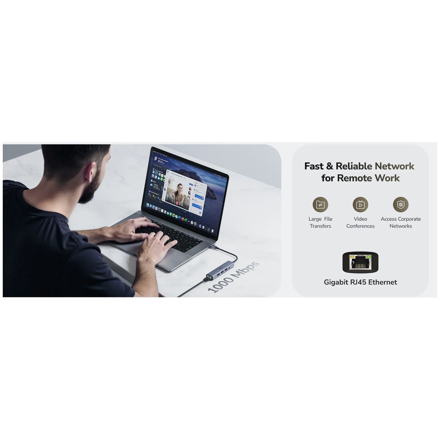 Cudy Hub - UH605 - USB-C 1xGigabit Lan 3xUSB-A 1xUSB-C — Buy in Cyprus with Fast Delivery