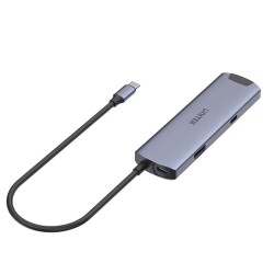 Unitek H1112F USB-C 6-in-1 Hub HDMI 4K PD100W Gigabit Ethernet — Armenius Store Cyprus