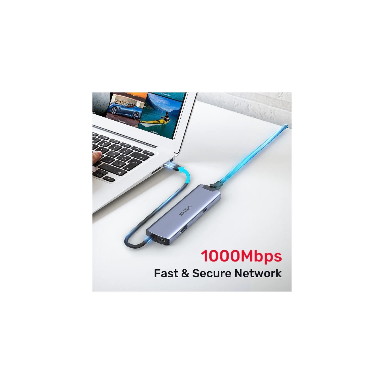 Unitek H1112F USB-C Hub – 2x USB3.0 HDMI 4K PD100W | Armenius Store