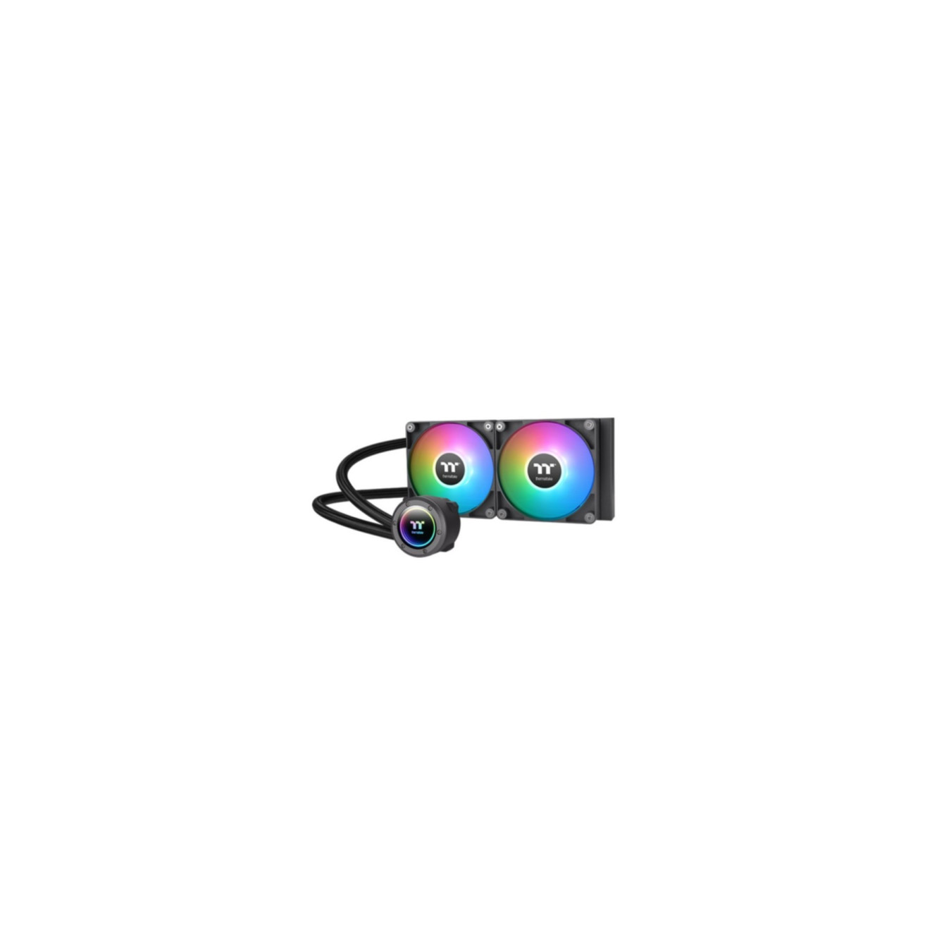 Thermaltake TH240 ARGB Sync AIO Liquid Cooler - CL-W361-PL12SW-A - 240mm, 2x120mm ARGB Fans, Black