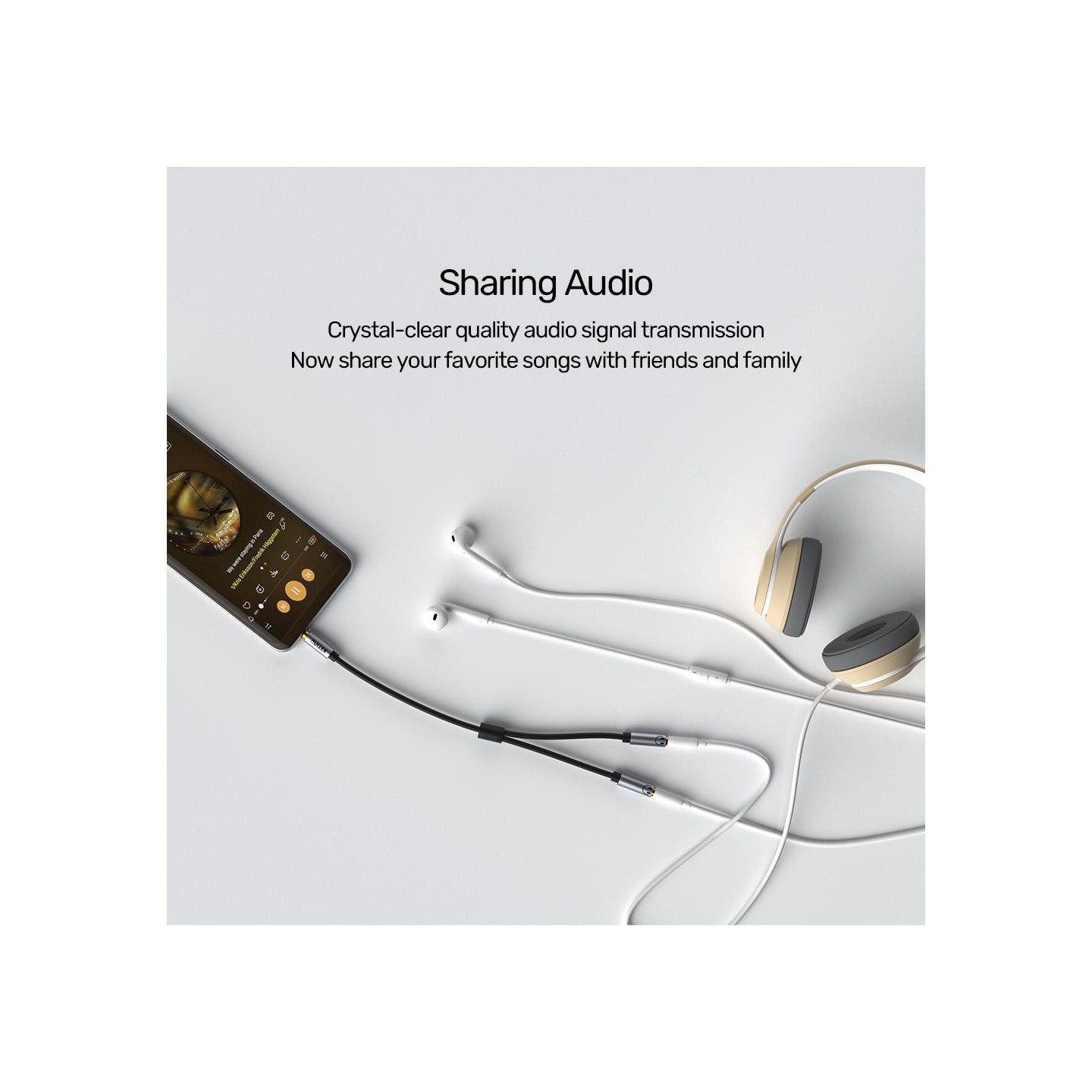 Unitek Headphone Splitter Cable - Y-C956ABK - 3.5mm Headphone Splitter Cable 0.2m — Buy in Cyprus with Fast Delivery