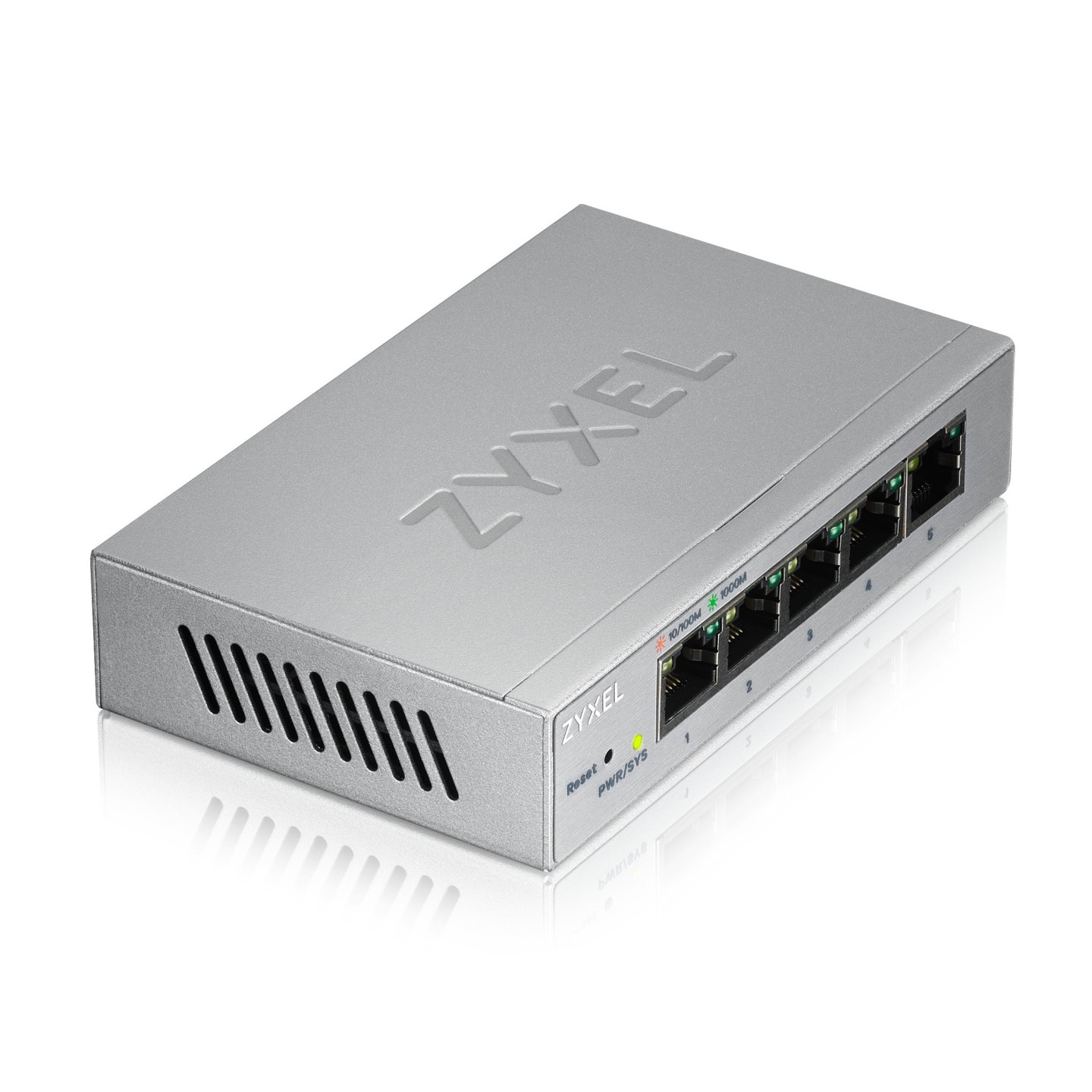 Zyxel Switch - GS1200-5 - Gigabit Ethernet Managed 5-Port Metal UK Plug — Buy in Cyprus with Fast Delivery