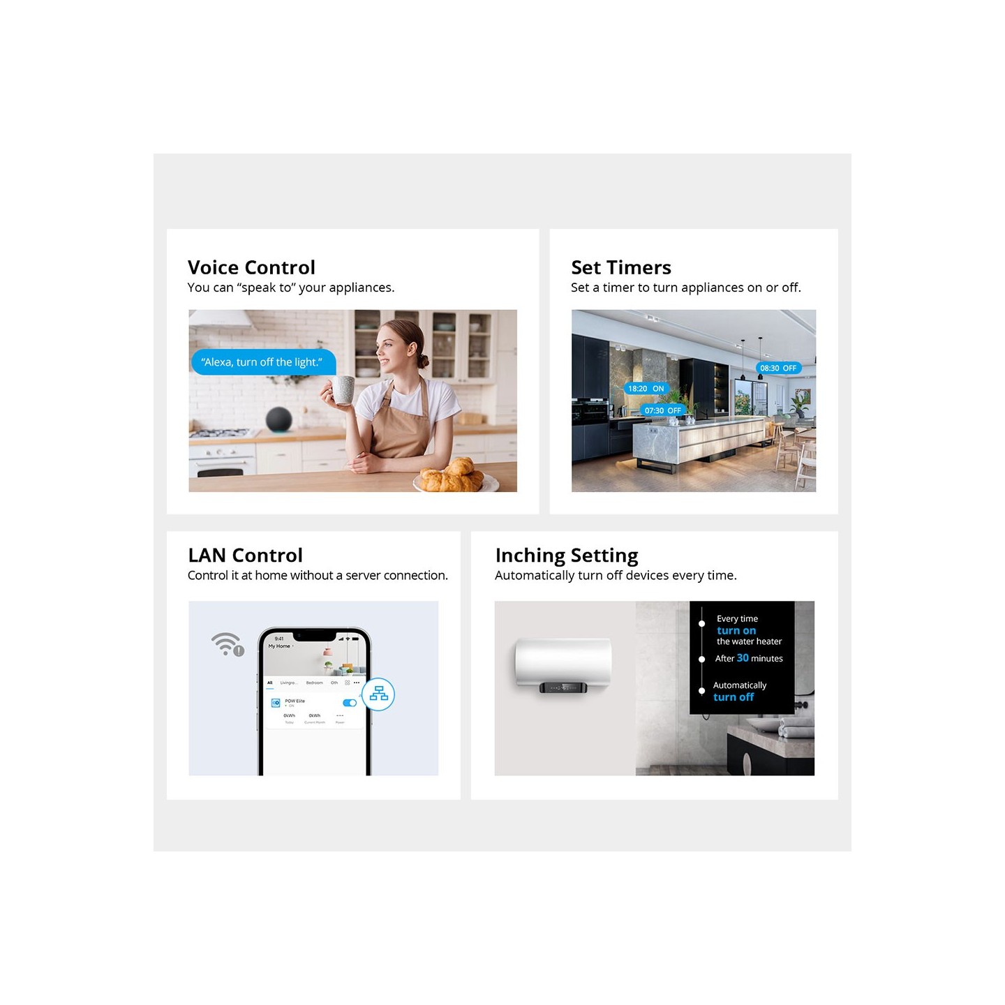 Sonoff WiFi Smart Switch POW Elite Smart Power Meter - POWR320D - 20A — Buy in Cyprus with Fast Delivery