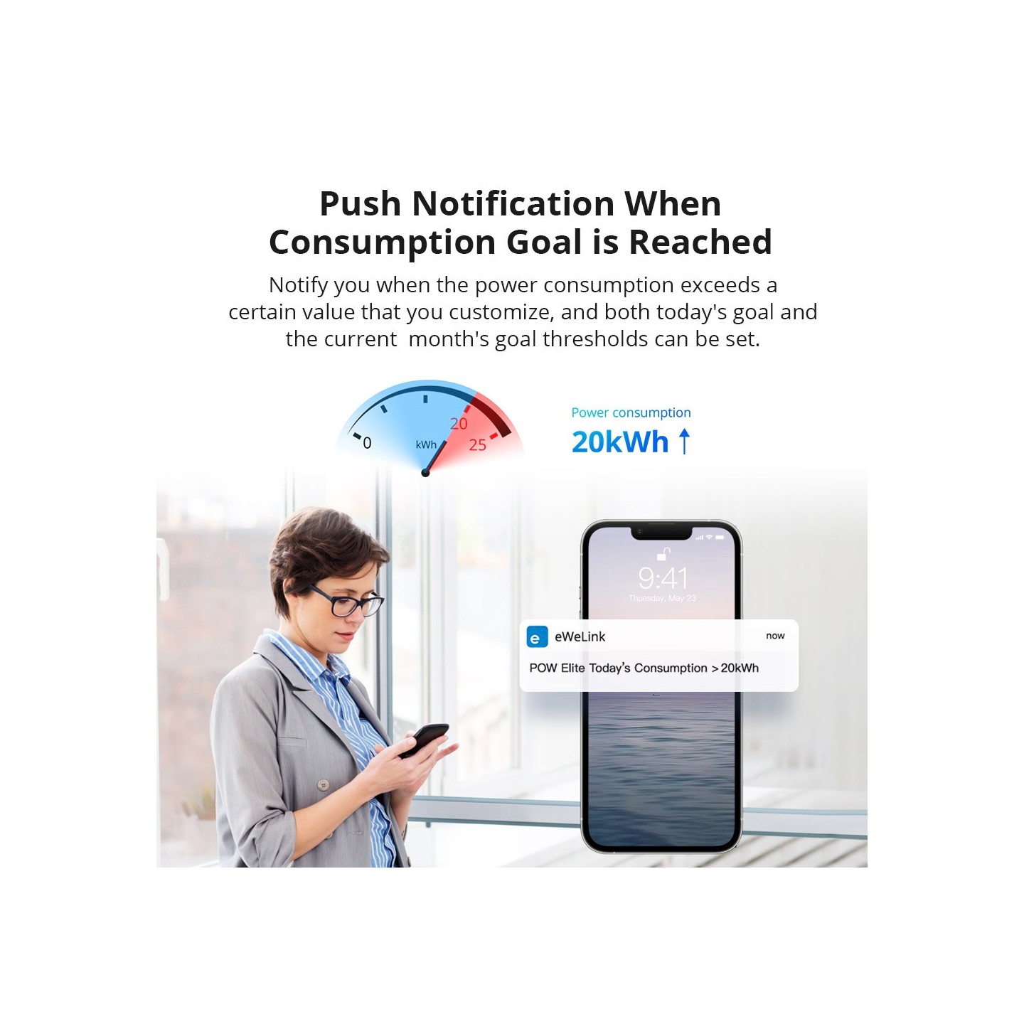 Sonoff WiFi Smart Switch POW Elite Smart Power Meter - POWR320D - 20A — Buy in Cyprus with Fast Delivery