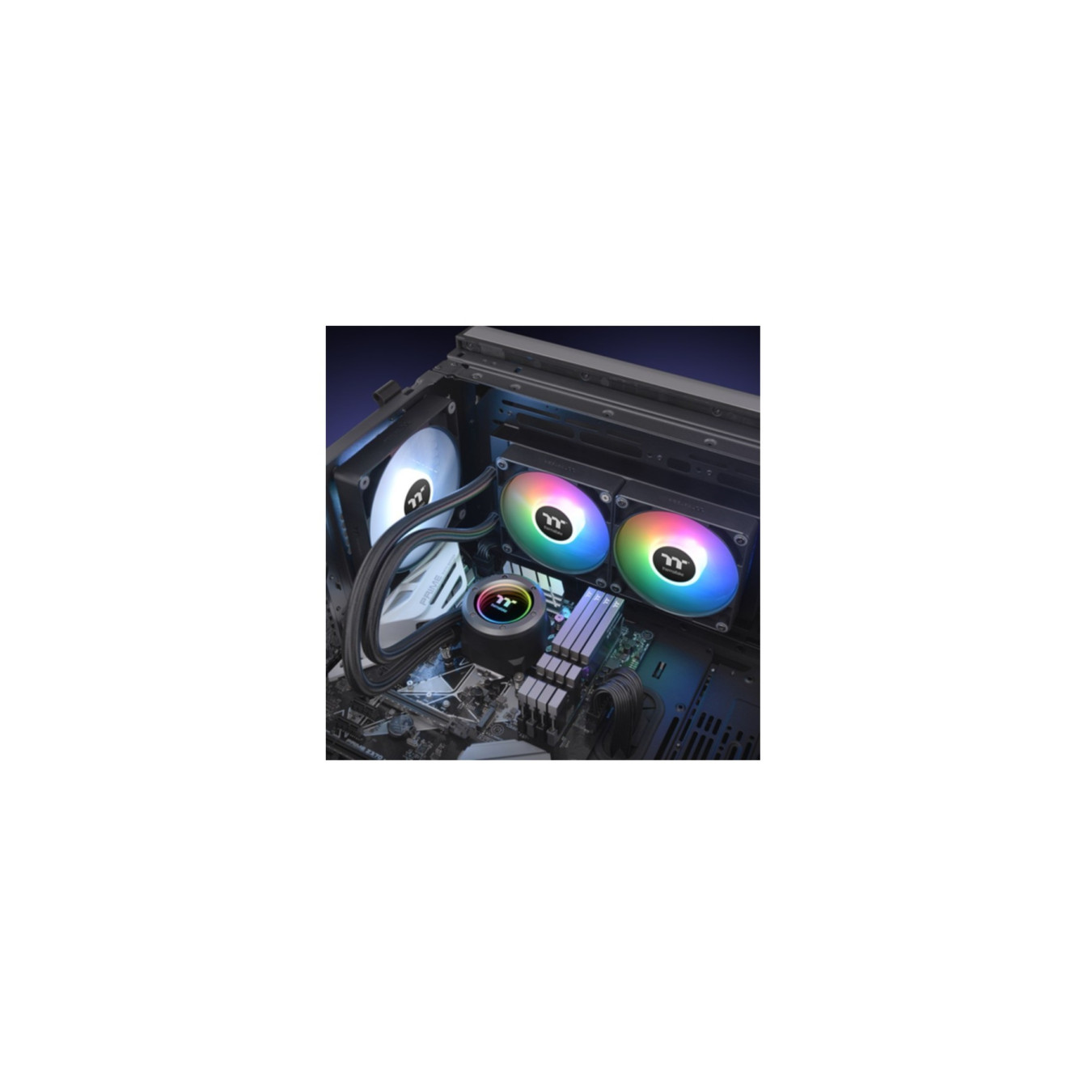 Thermaltake TH240 ARGB Sync AIO Liquid Cooler - CL-W361-PL12SW-A - 240mm, 2x120mm ARGB Fans, Black