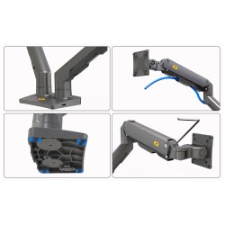 NB North Bayou G65 Dual Arm Heavy Duty Gas Monitor Mount (Boxed) — Buy in Cyprus with Fast Delivery