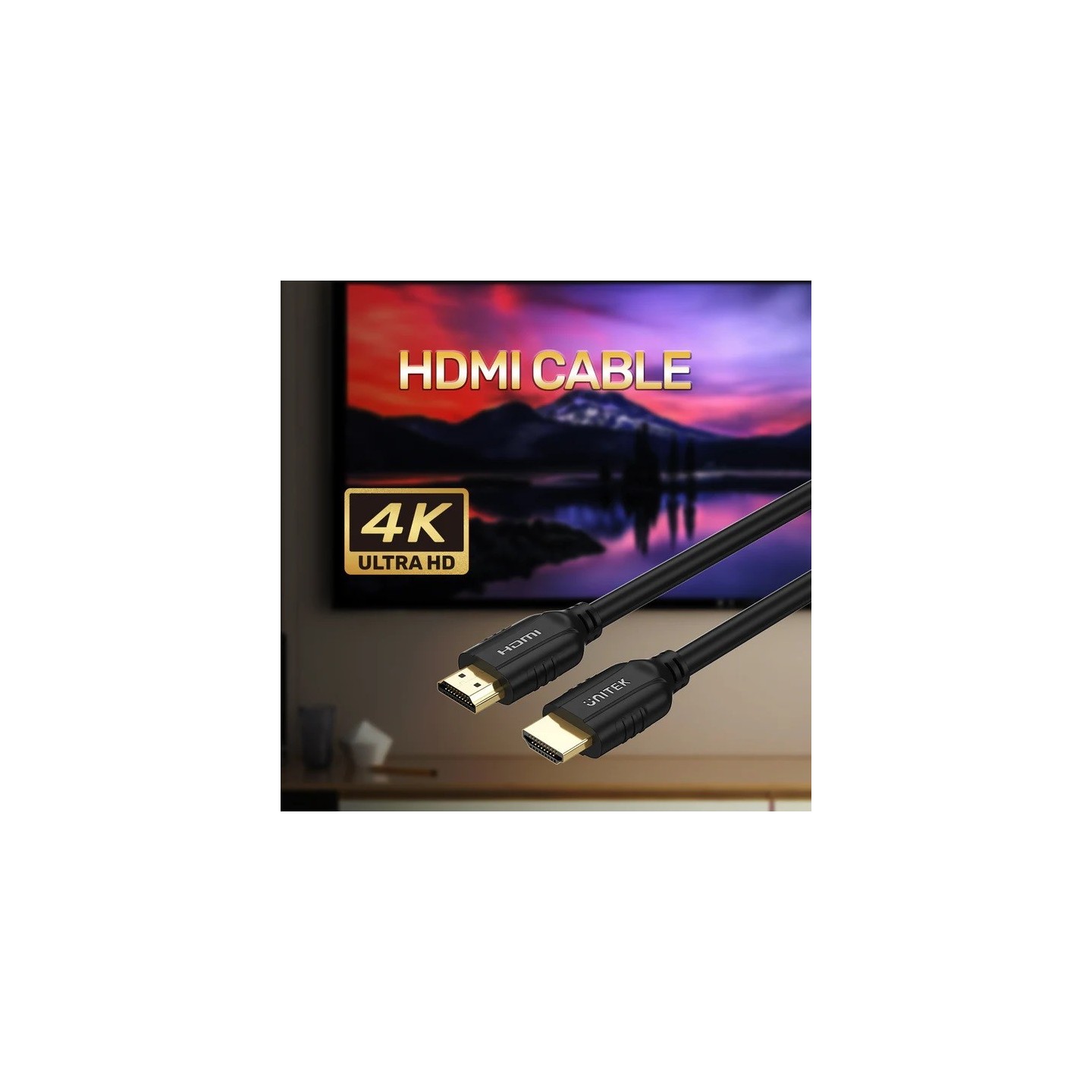 Unitek HDMI 2.0 Cable 5.0m CCS Economy - C11079BK-5M - HDMI 2.0 Cable 5.0m CCS Economy — Buy in Cyprus with Fast Delivery