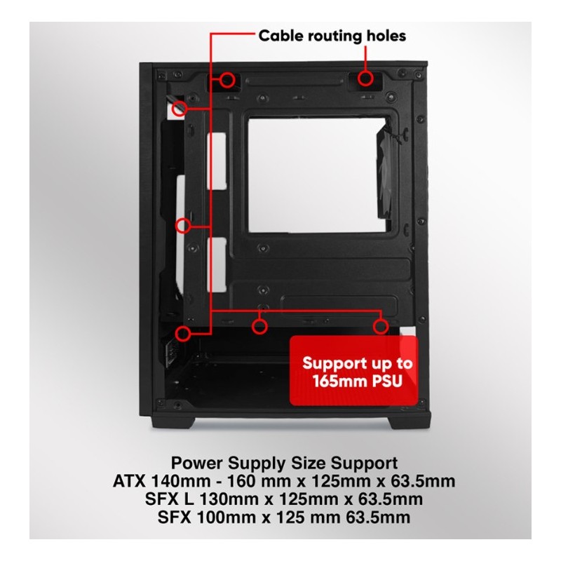 Buy Armaggeddon Gaming Case - M-ATX AQUARON Duplex ONE White + 3xARGB in Cyprus, Nicosia, Limassol, Larnaka, Pafos