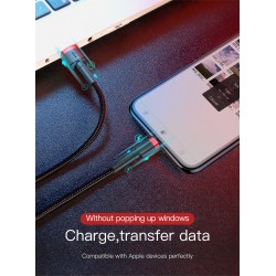 Buy Baseus Cafule Braided Lightning Cable - 2.4A - 1.0m - Grey in Cyprus, Nicosia, Limassol, Larnaka, Pafos