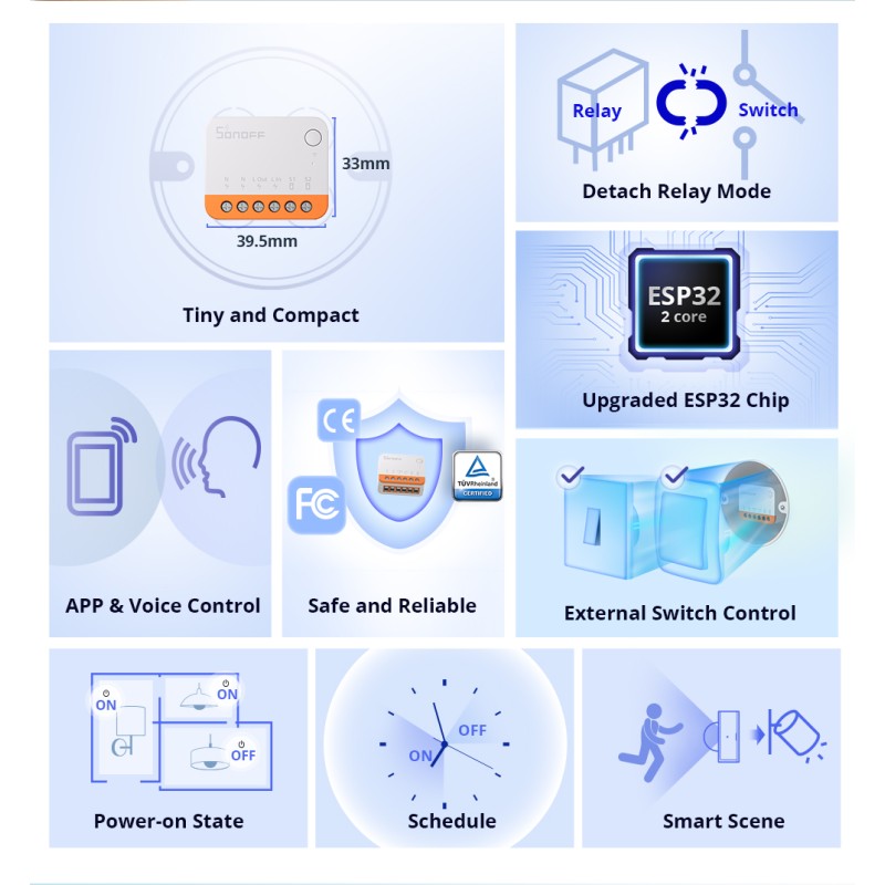 Buy Sonoff WiFi Smart Switch - MINI R4 - WiFi in Cyprus, Nicosia, Limassol, Larnaka, Pafos