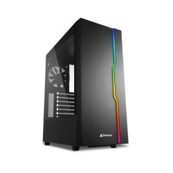 Buy Sharkoon RGB Slider - Mid Tower PC Case - Black, Tempered Glass, RGB, ATX/mA... in Cyprus, Nicosia, Limassol, Larnaka, Pafos