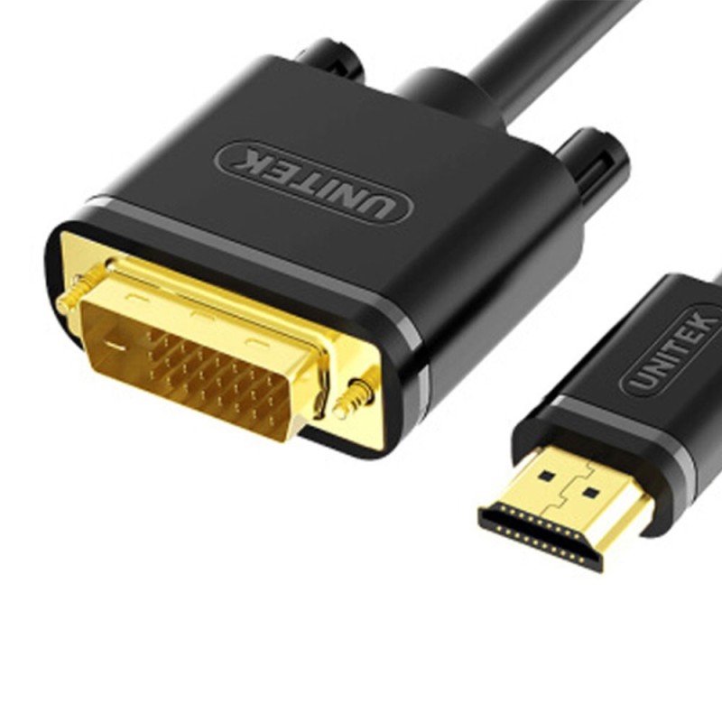 Buy Unitek VC HDMI to DVI 24+1 1.5m Cable (Dual Direction) - Y-C217E - HDMI to D... in Cyprus, Nicosia, Limassol, Larnaka, Pafos
