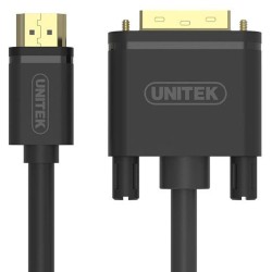 Buy Unitek VC HDMI to DVI 24+1 1.5m Cable (Dual Direction) - Y-C217E - HDMI to D... in Cyprus, Nicosia, Limassol, Larnaka, Pafos
