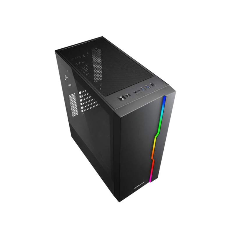 Buy Sharkoon RGB Slider - Mid Tower PC Case - Black, Tempered Glass, RGB, ATX/mA... in Cyprus, Nicosia, Limassol, Larnaka, Pafos