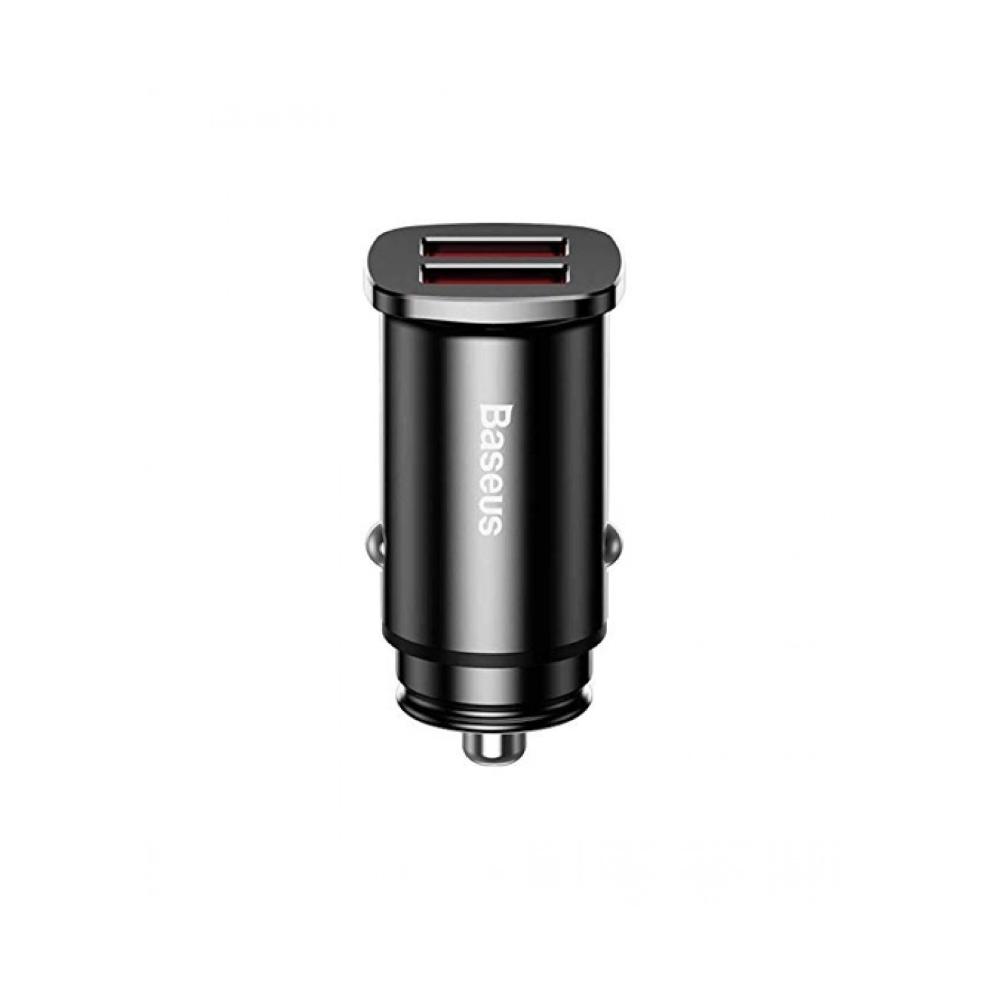 Baseus Sq Metal Dual QC3.0 30W Car Charger - CCALL-DS01 - Sq Metal Dual QC3.0 30W Car Charger