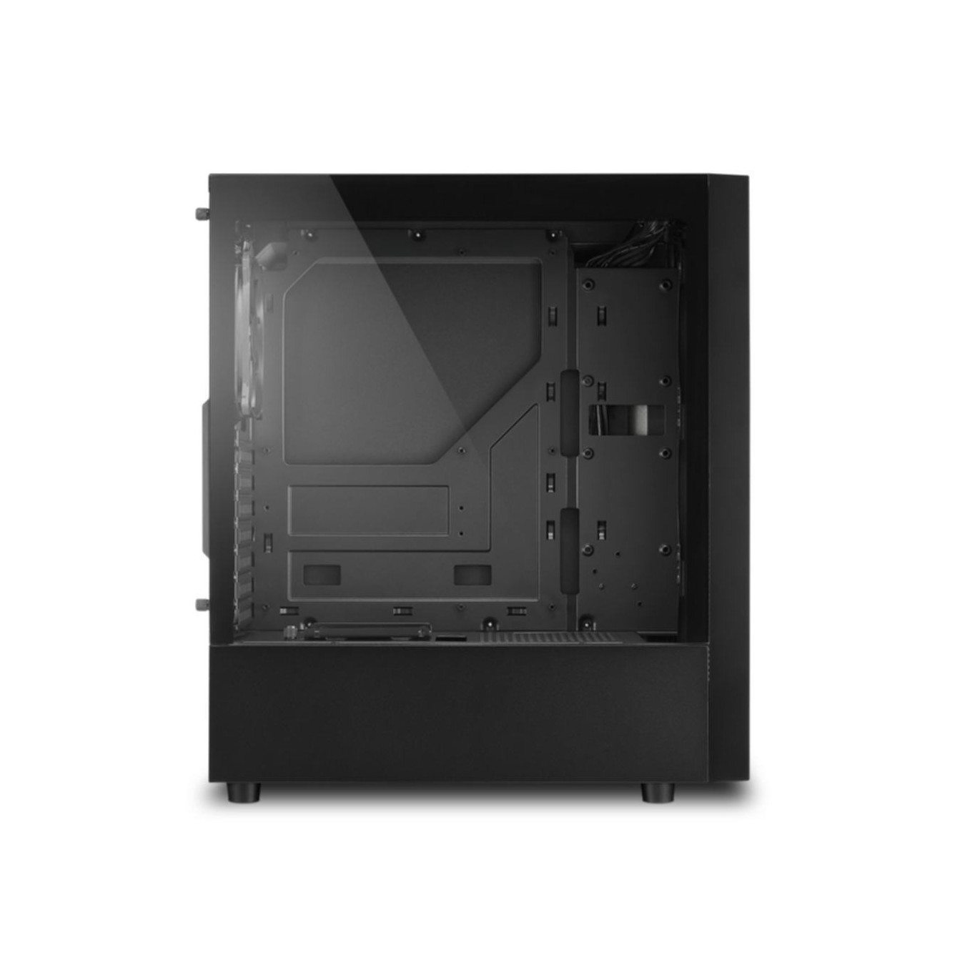 Sharkoon RGB Slider - Mid Tower PC Case - Black, Tempered Glass, RGB, ATX/mATX/Mini-ITX, 335mm GPU