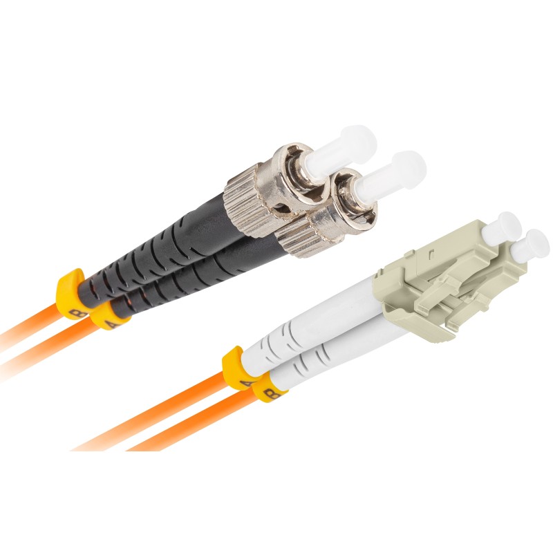 Buy Lanberg Fiber Patch Cord - ST, LC, UPC, MM, 50/125, Duplex, OM2, LSZH, 5.0m in Cyprus, Nicosia, Limassol, Larnaka, Pafos