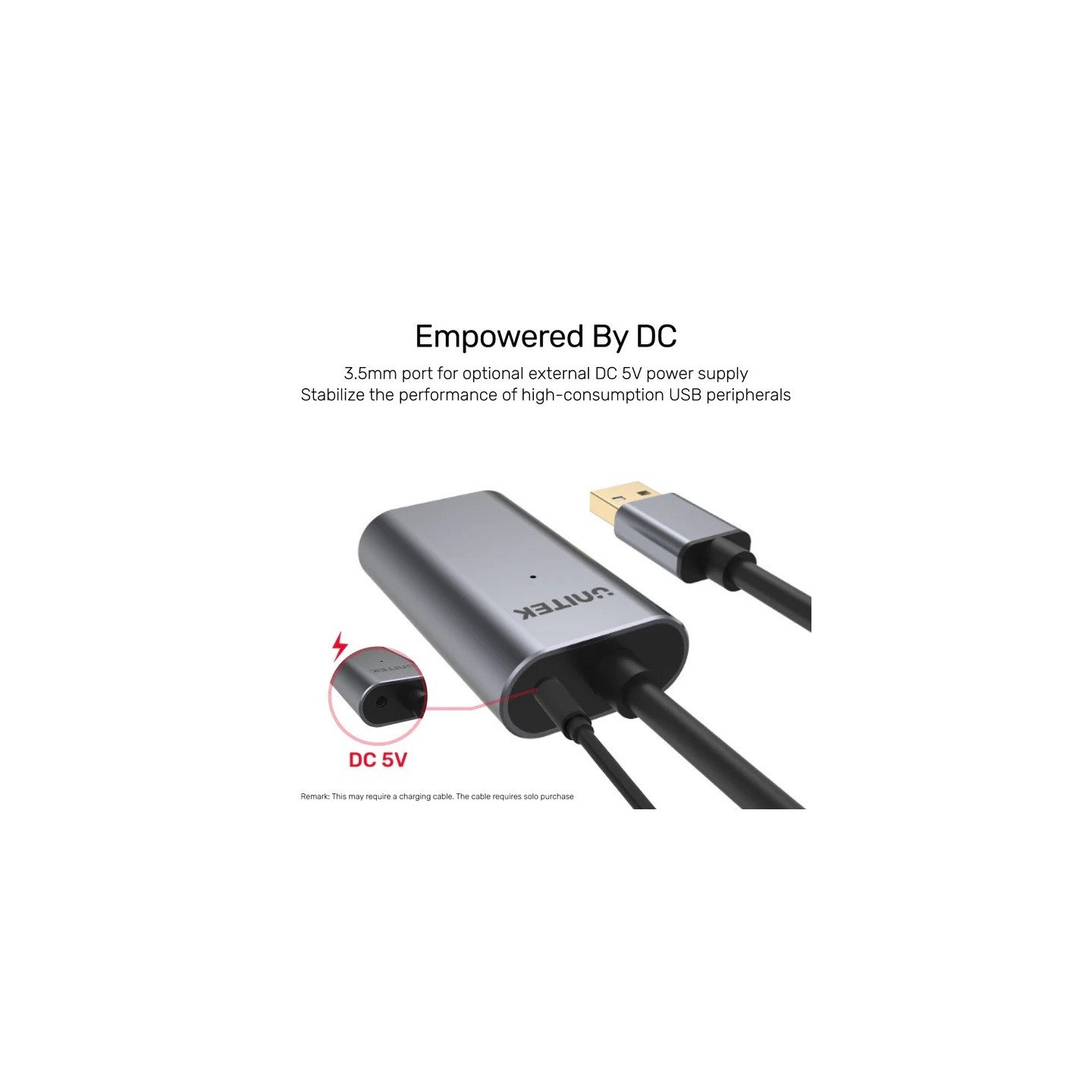 Unitek UCE USB-A 2.0 Active Extension Cable - Y-272 - USB-A 2.0 Active Extension Cable Alum 10.0m