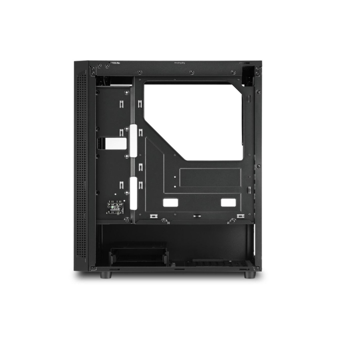 Sharkoon RGB Slider - Mid Tower PC Case - Black, Tempered Glass, RGB, ATX/mATX/Mini-ITX, 335mm GPU