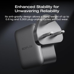 Buy EcoFlow Charge Wall RAPID Pro - 140W 4 Ports GaN UK Silver in Cyprus, Nicosia, Limassol, Larnaka, Pafos