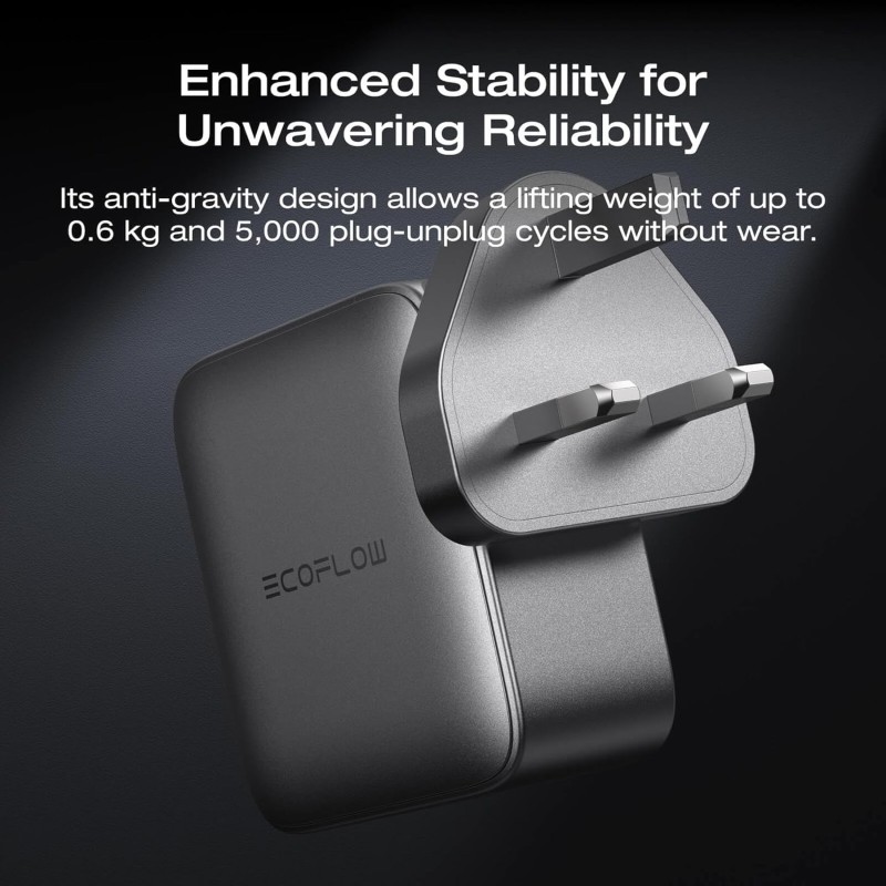 Buy EcoFlow Charge Wall RAPID Pro - 140W 4 Ports GaN UK Silver in Cyprus, Nicosia, Limassol, Larnaka, Pafos