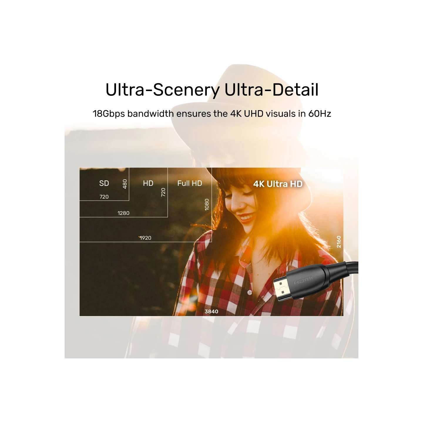 Unitek HDMI 2.0 Cable 4K HDR & ARC 10.0m Black - C11043BK - HDMI 2.0 Cable 4K HDR & ARC 10.0m Black