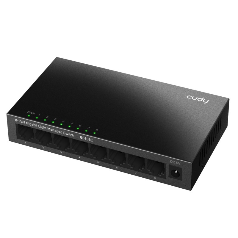 Buy Cudy Switch - GS108E - Gigabit Ethernet Light Managed 8-Port in Cyprus, Nicosia, Limassol, Larnaka, Pafos