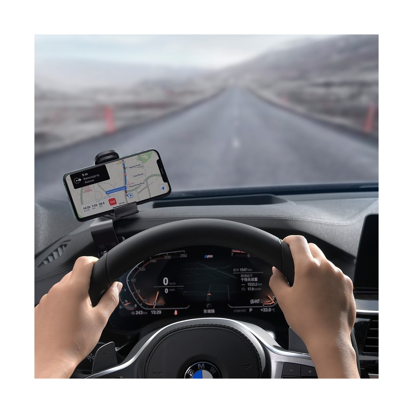 Baseus Big Mouth Pro Car Mount - Black — Buy in Cyprus with Fast Delivery