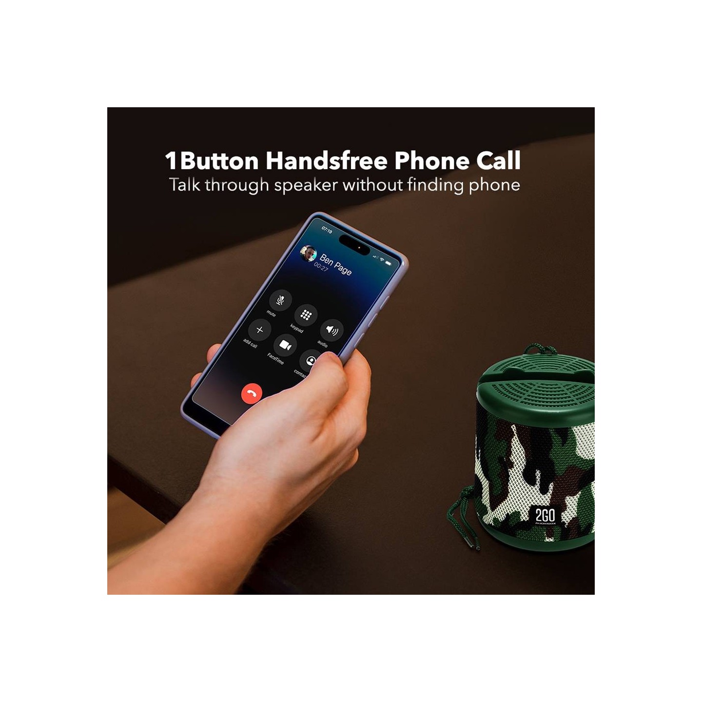 SonicGear AudioBox - 2GO-Dock100 - Portable BT FM Speaker with Dock Camo — Buy in Cyprus with Fast Delivery