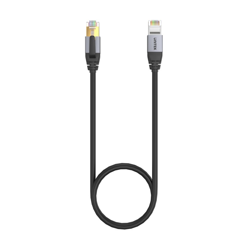 Buy Unitek Network Patch Cable - C18149A-1M - CAT8 Black 1.0m in Cyprus, Nicosia, Limassol, Larnaka, Pafos