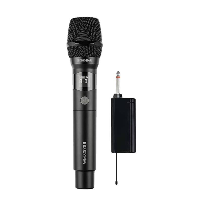 Buy SonicGear WM3000UL Obsidian 1x Handset Wireless UHF Microphone with Recharge... in Cyprus, Nicosia, Limassol, Larnaka, Pafos