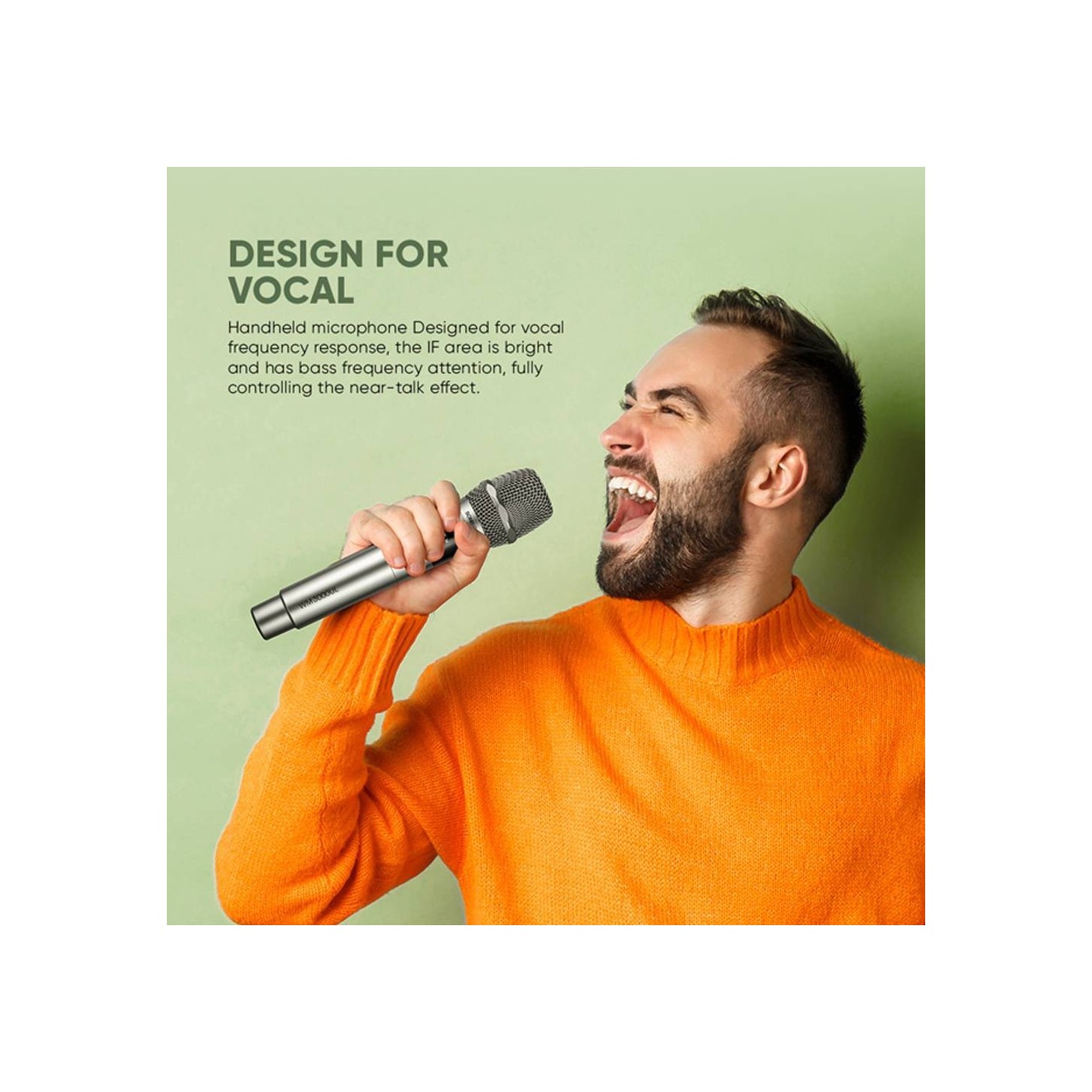 SonicGear WM3000UL Obsidian 1x Handset Wireless UHF Microphone with Rechargeable Receiver — Buy in Cyprus with Fast Delivery