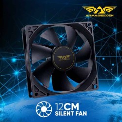 Buy Armaggeddon Cooling Fan - SILENT-12 - Black in Cyprus, Nicosia, Limassol, Larnaka, Pafos