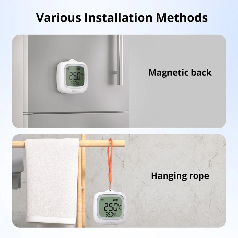 Buy Sonoff Zigbee Smart Temperature & Humidity Sensor - SNZB-02WD - IP65 for Out... in Cyprus, Nicosia, Limassol, Larnaka, Pafos