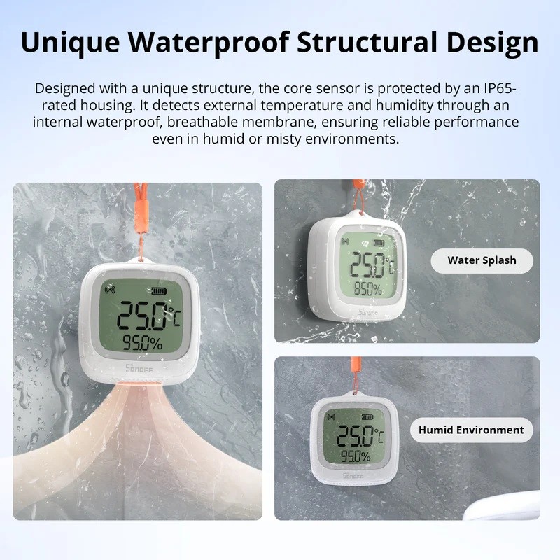 Buy Sonoff Zigbee Smart Temperature & Humidity Sensor - SNZB-02WD - IP65 for Out... in Cyprus, Nicosia, Limassol, Larnaka, Pafos