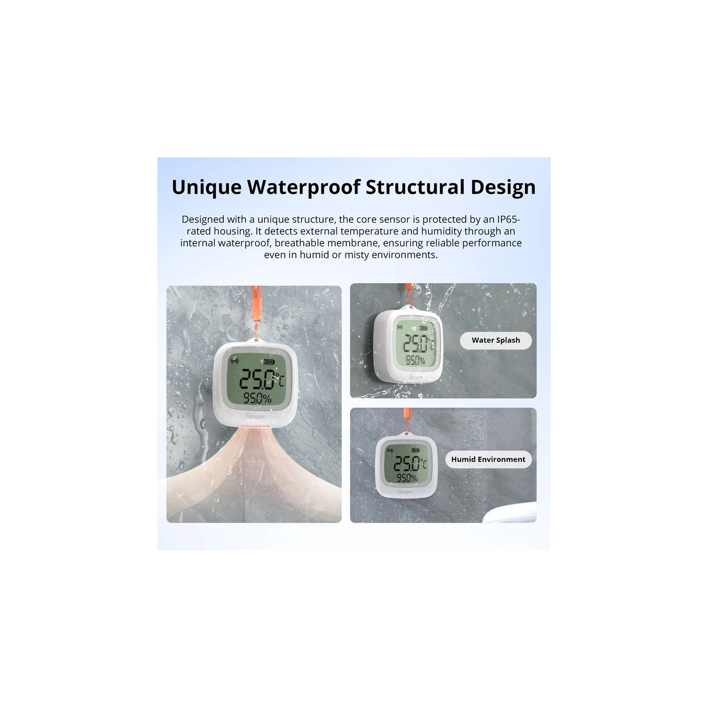 Sonoff Zigbee Smart Temperature & Humidity Sensor - SNZB-02WD - IP65 for Outdoor — Buy in Cyprus with Fast Delivery