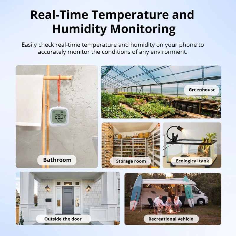 Buy Sonoff Zigbee Smart Temperature & Humidity Sensor - SNZB-02WD - IP65 for Out... in Cyprus, Nicosia, Limassol, Larnaka, Pafos