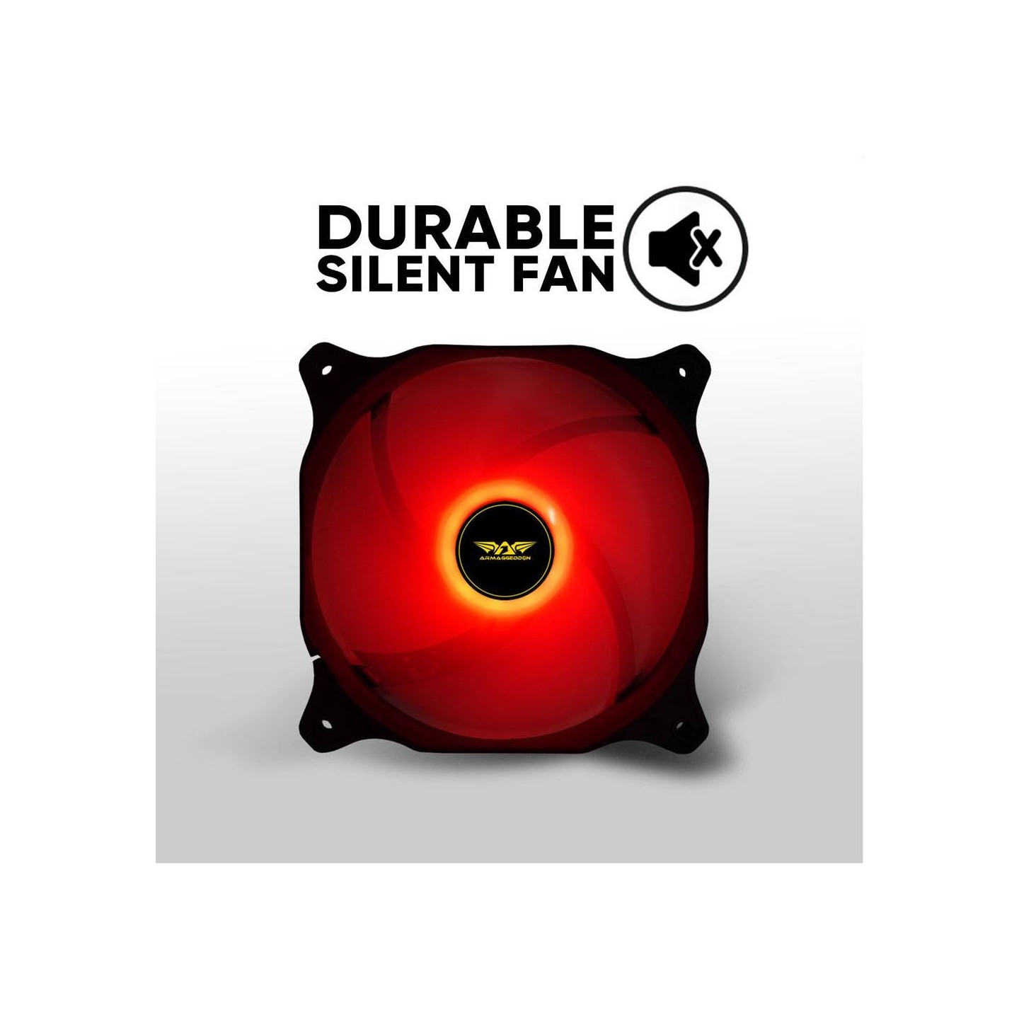 Armaggeddon Core-12 Red 120mm Case Fan CORE12RED (Boxed) — Buy in Cyprus with Fast Delivery