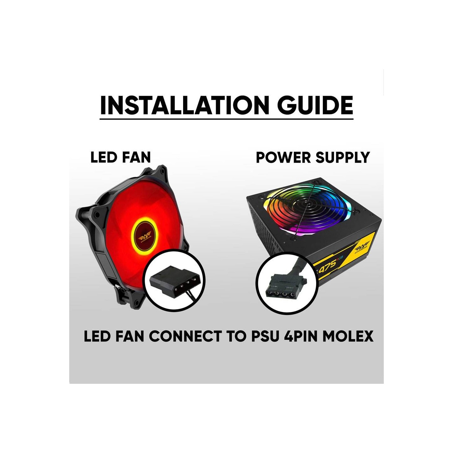 Armaggeddon Core-12 Red 120mm Case Fan CORE12RED (Boxed) — Buy in Cyprus with Fast Delivery